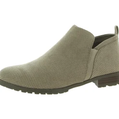 Rollin Perforated Slip On Ankle Boots