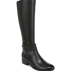 Rory Leather Buckle Knee-High Boots