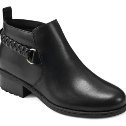 Roslyn Leather Braided Booties