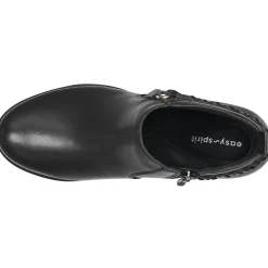 Roslyn Leather Braided Booties