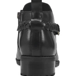 Roslyn Leather Braided Booties