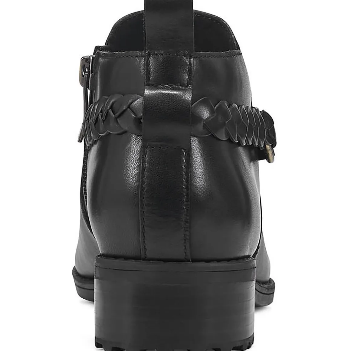 Roslyn Leather Braided Booties