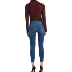 Roxanne Ankle Asymmetric Denim Skinny Jeans