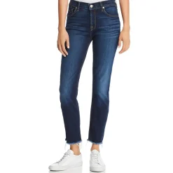 Roxanne Denim Frayed Ankle Jeans