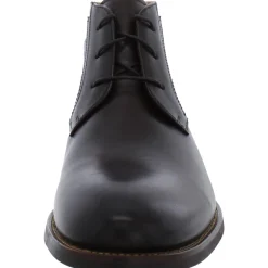 Rucci Leather Block Heel Chukka Boots