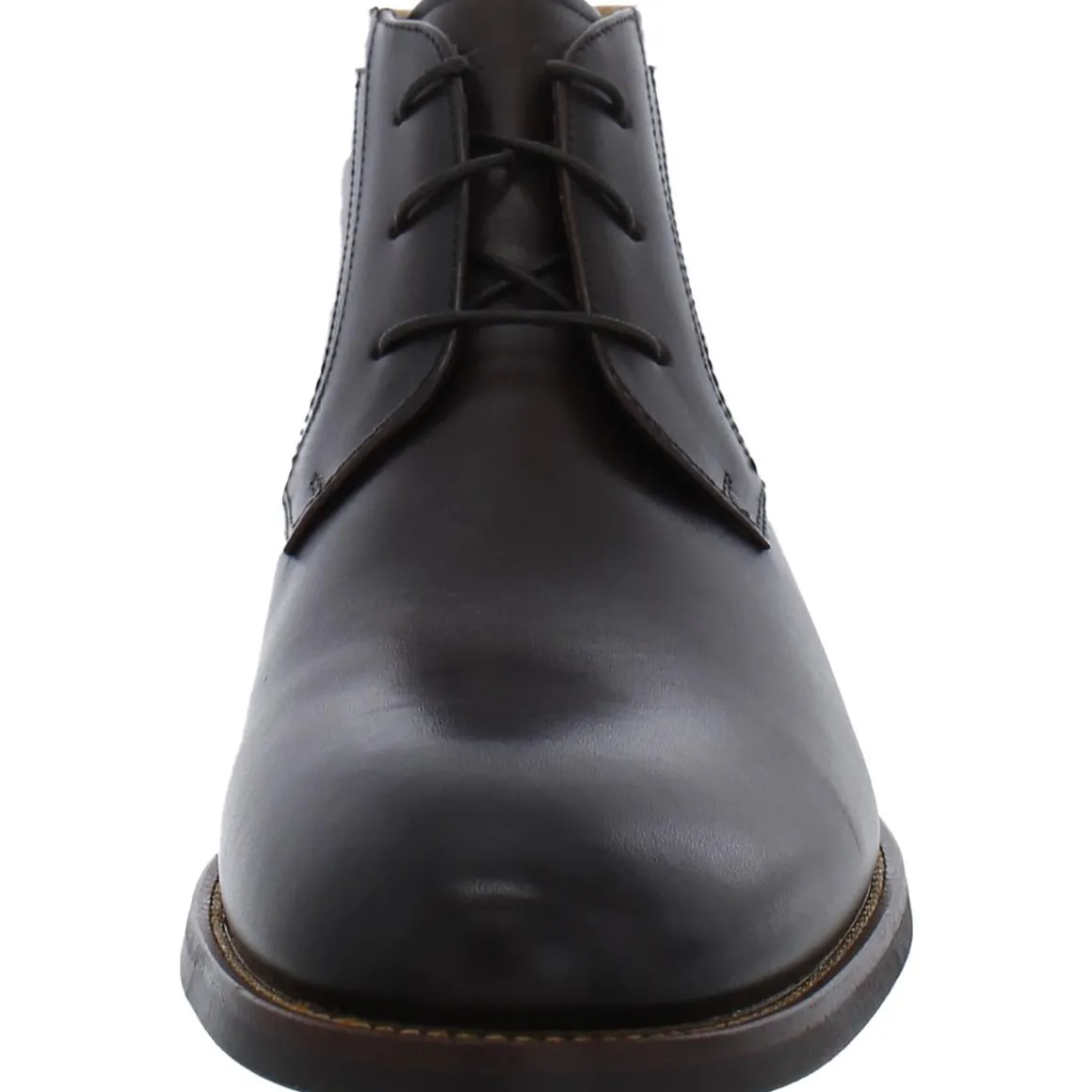Rucci Leather Block Heel Chukka Boots