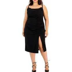 Ruched Drapey Midi Dress