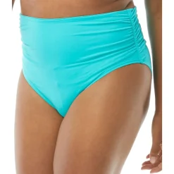 Ruched High Waist Swim Bottom Separates