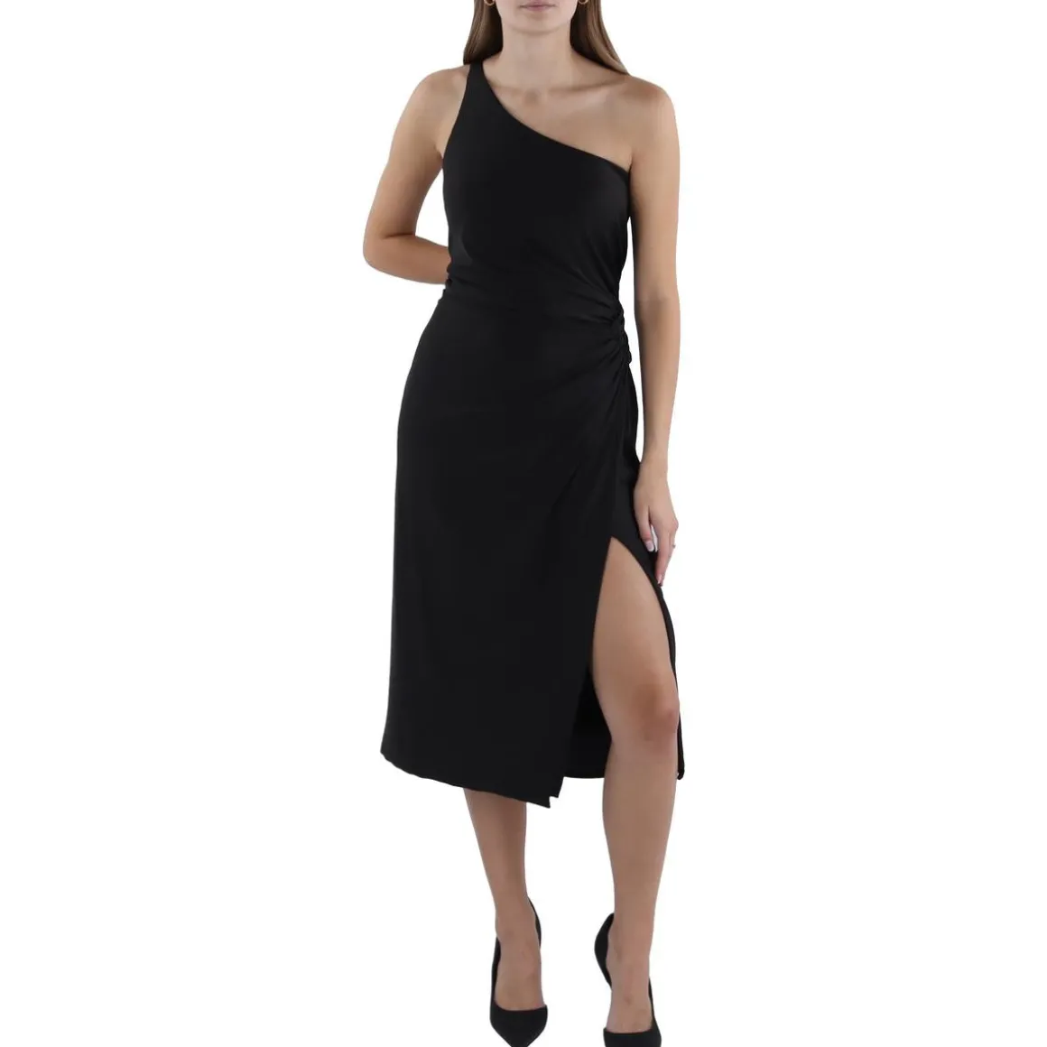 Ruched Midi Midi Dress