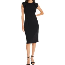 Ruffled Sheath Dress