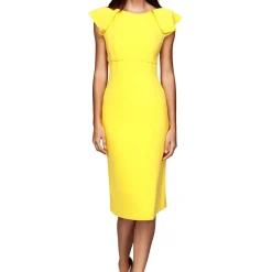 Ruffled Sheath Dress