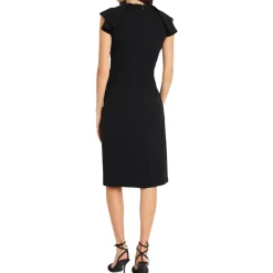 Ruffled Sheath Dress