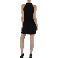 Ruffled Above Knee Halter Dress