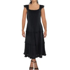 Ruffled Cotton Maxi Dress