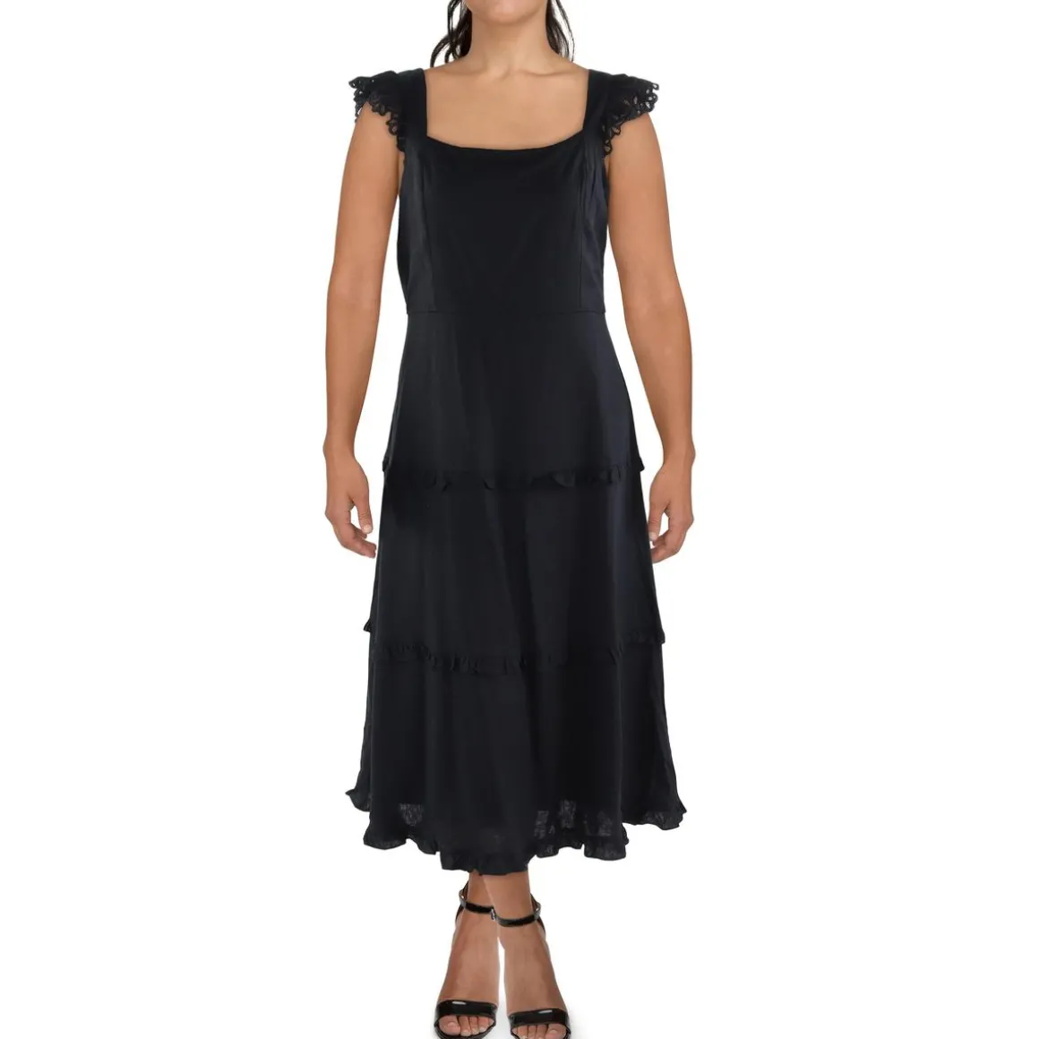 Ruffled Cotton Maxi Dress