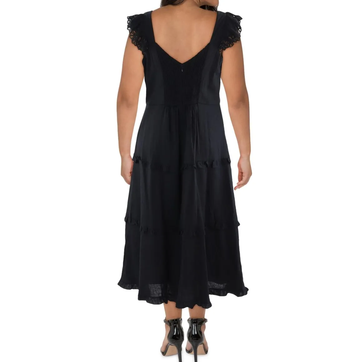 Ruffled Cotton Maxi Dress