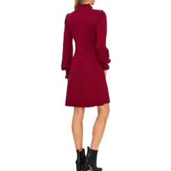 Ruffled Midi Sweaterdress