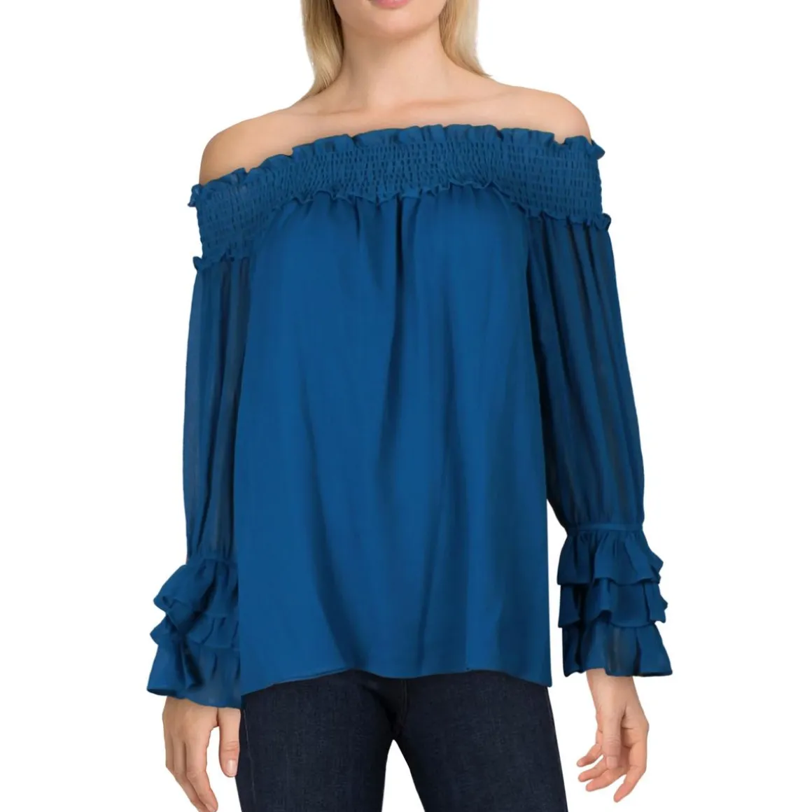 Ruffled Off The Shoulder Blouse