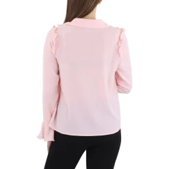 Ruffled Tie Neck Blouse