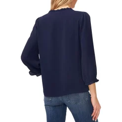 Ruffled V-Neck Blouse