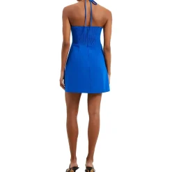 Ruth Smocked Sweetheart Halter Dress