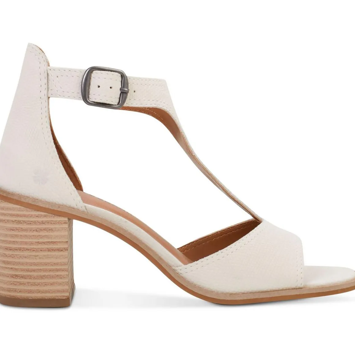 SABENI Leather T-Strap Block Heels