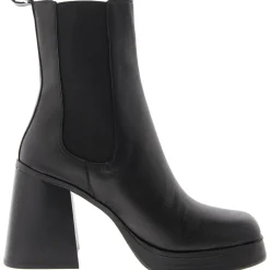 Sabetha Leather Block Heel Chelsea Boots