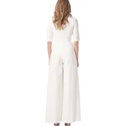 Sabine Wide Leg Elbow Sleeve Jumpsuit