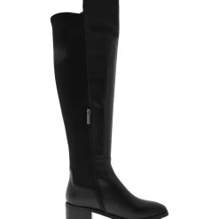 Sable Leather Tall Knee-High Boots