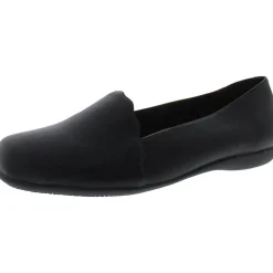 Sage Faux Leather Slip-On Loafers