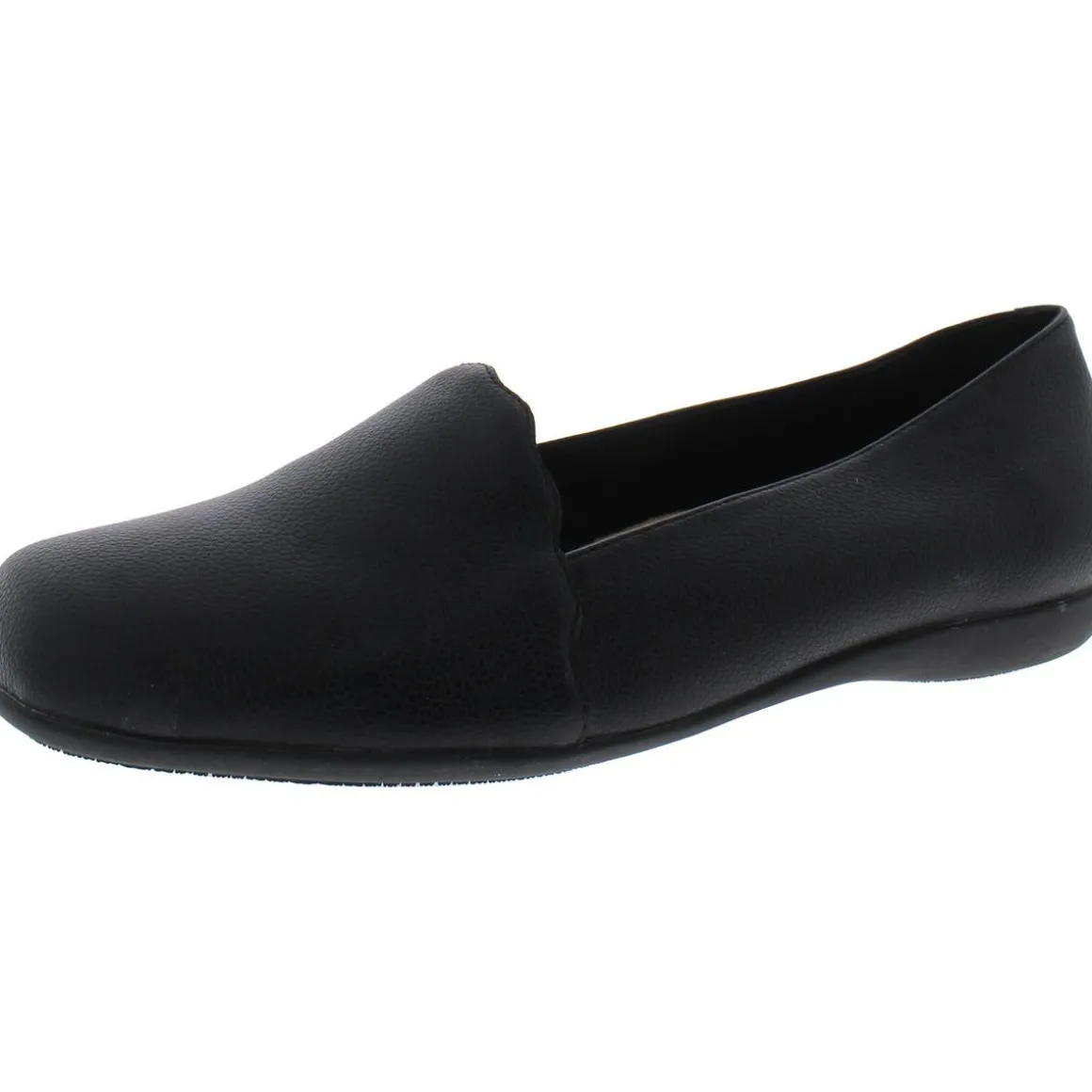 Sage Faux Leather Slip-On Loafers