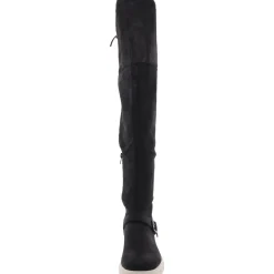 Salisa Faux Suede Wide Calf Over-The-Knee Boots
