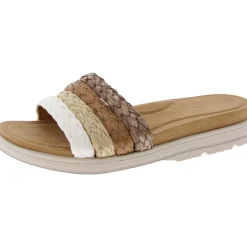 Salma Woven Padded Insole Slide Sandals