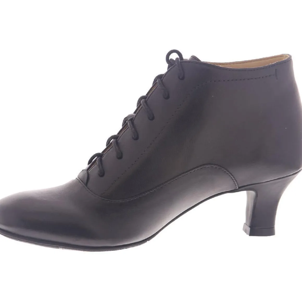 Sam Leather Heels Lace-Up Boot