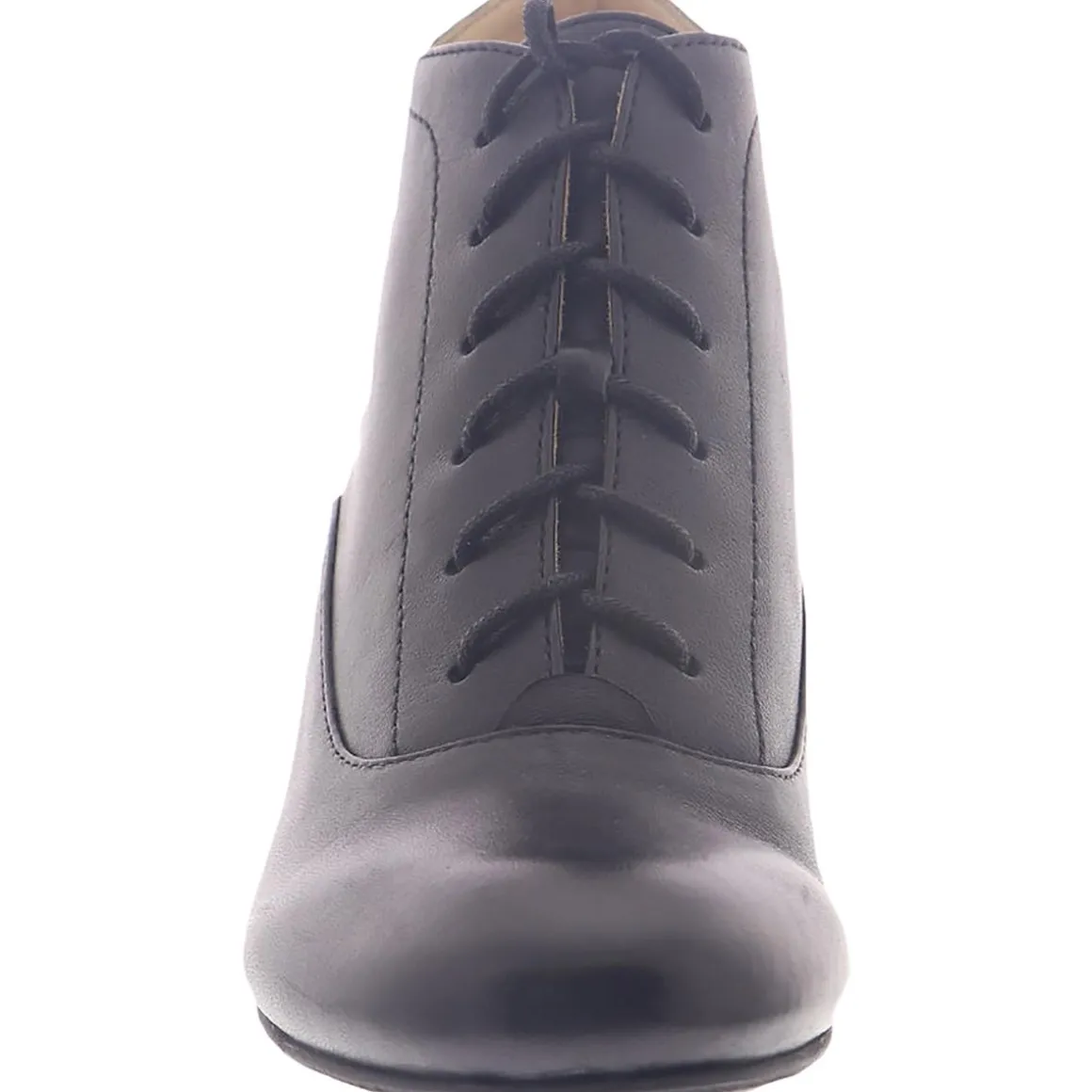 Sam Leather Heels Lace-Up Boot
