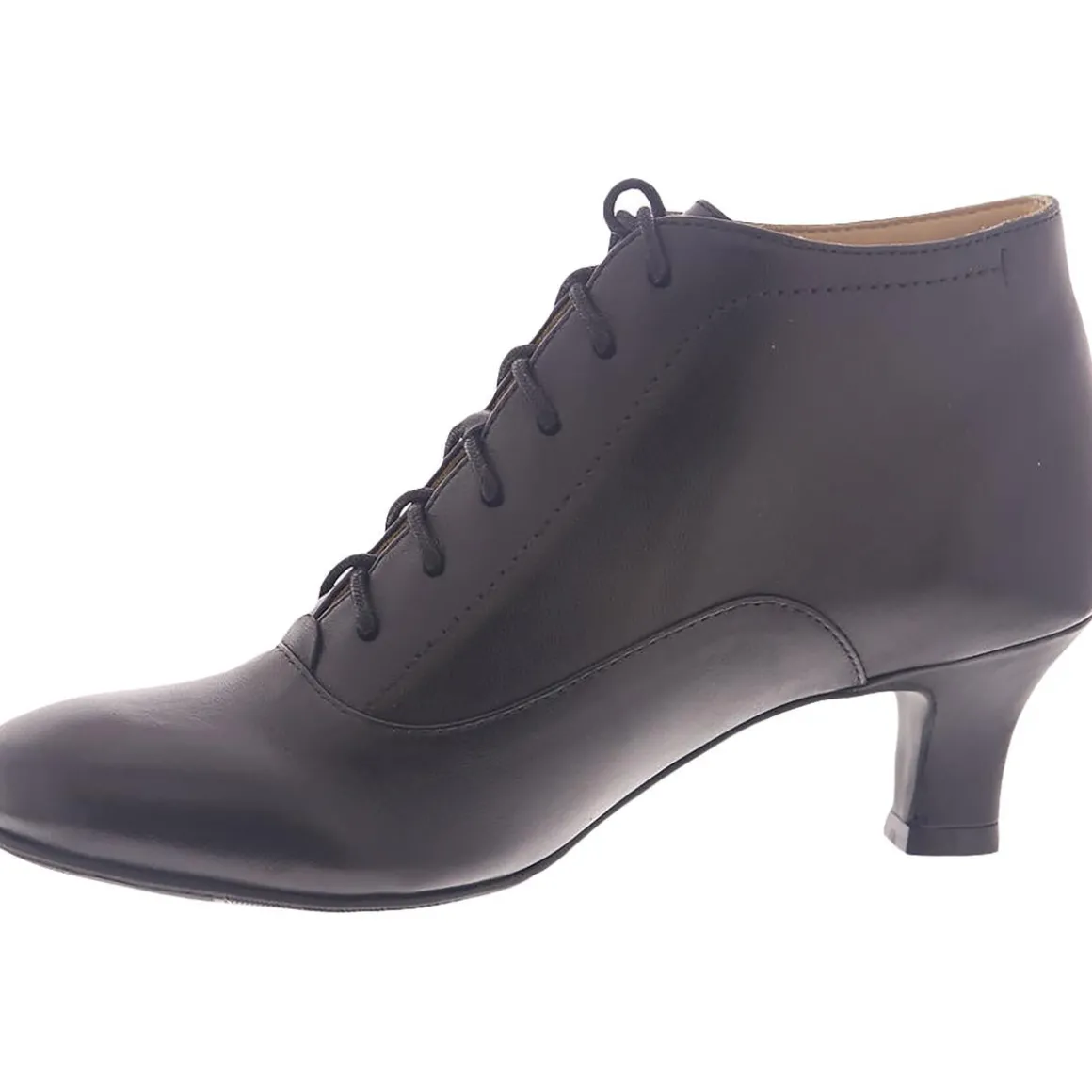 Sam Leather Heels Lace-Up Boot