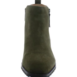 Samara Suede Square Toe Ankle Boots