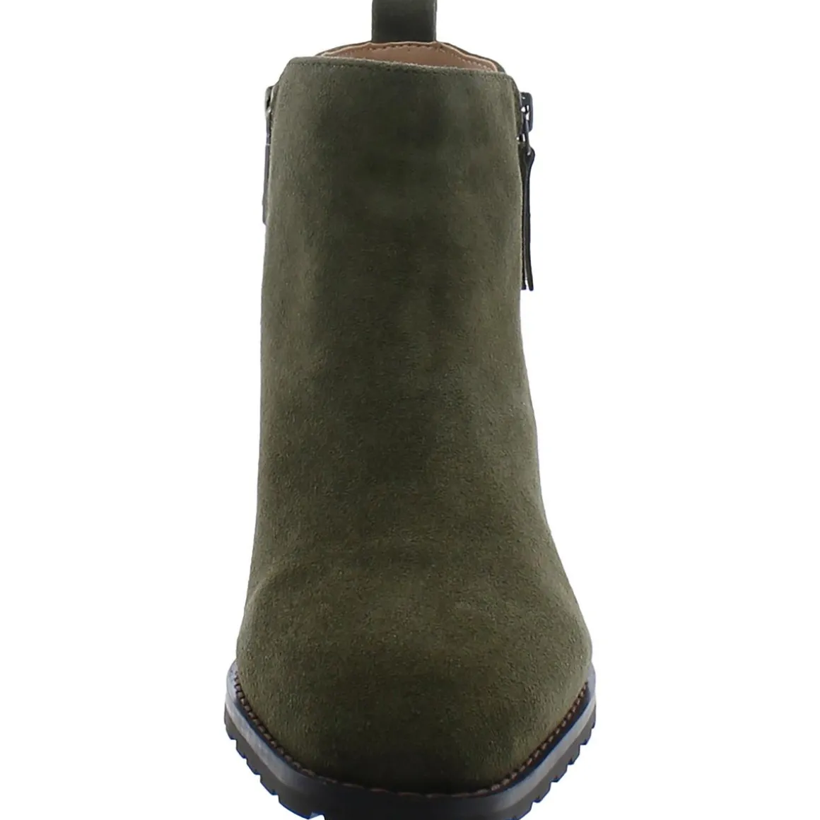 Samara Suede Square Toe Ankle Boots