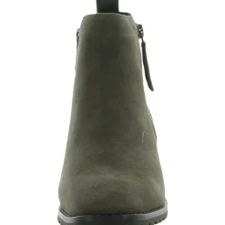 Samara Suede Square Toe Ankle Boots