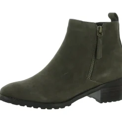 Samara Suede Square Toe Ankle Boots