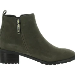 Samara Suede Square Toe Ankle Boots