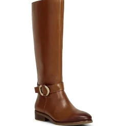 Samtry Block Heel Stacked Heel Knee-High Boots