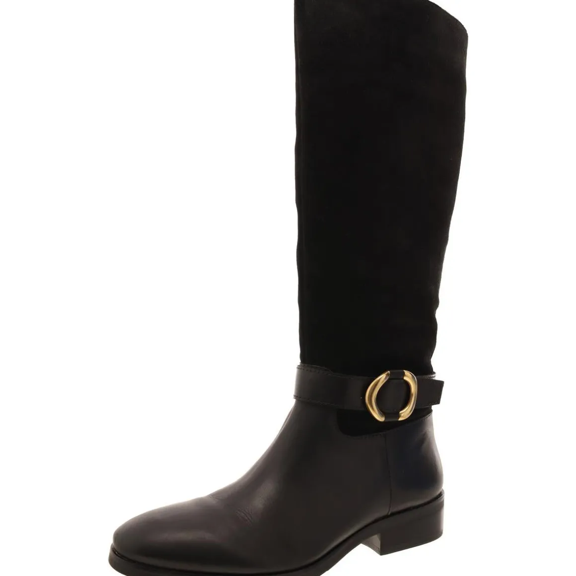 Samtry Block Heel Stacked Heel Knee-High Boots