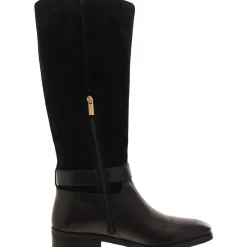 Samtry Block Heel Stacked Heel Knee-High Boots