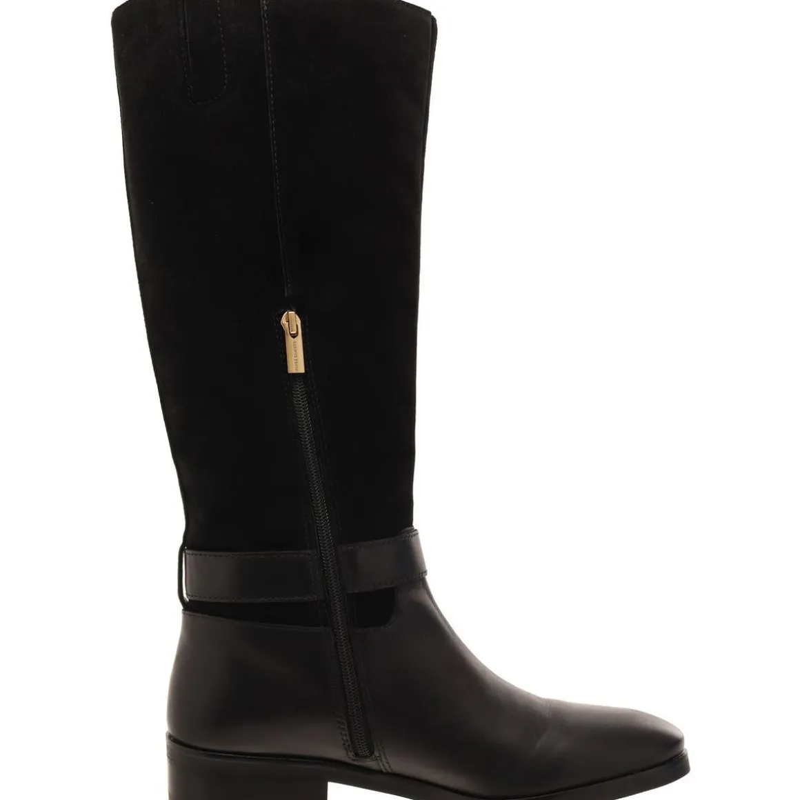 Samtry Block Heel Stacked Heel Knee-High Boots