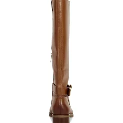Samtry Block Heel Stacked Heel Knee-High Boots