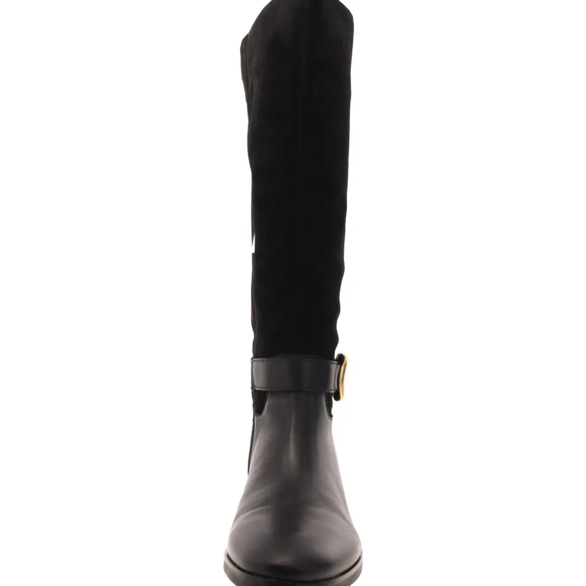 Samtry Block Heel Stacked Heel Knee-High Boots