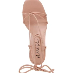 Santeago Faux Leather Strappy Wedge Sandals