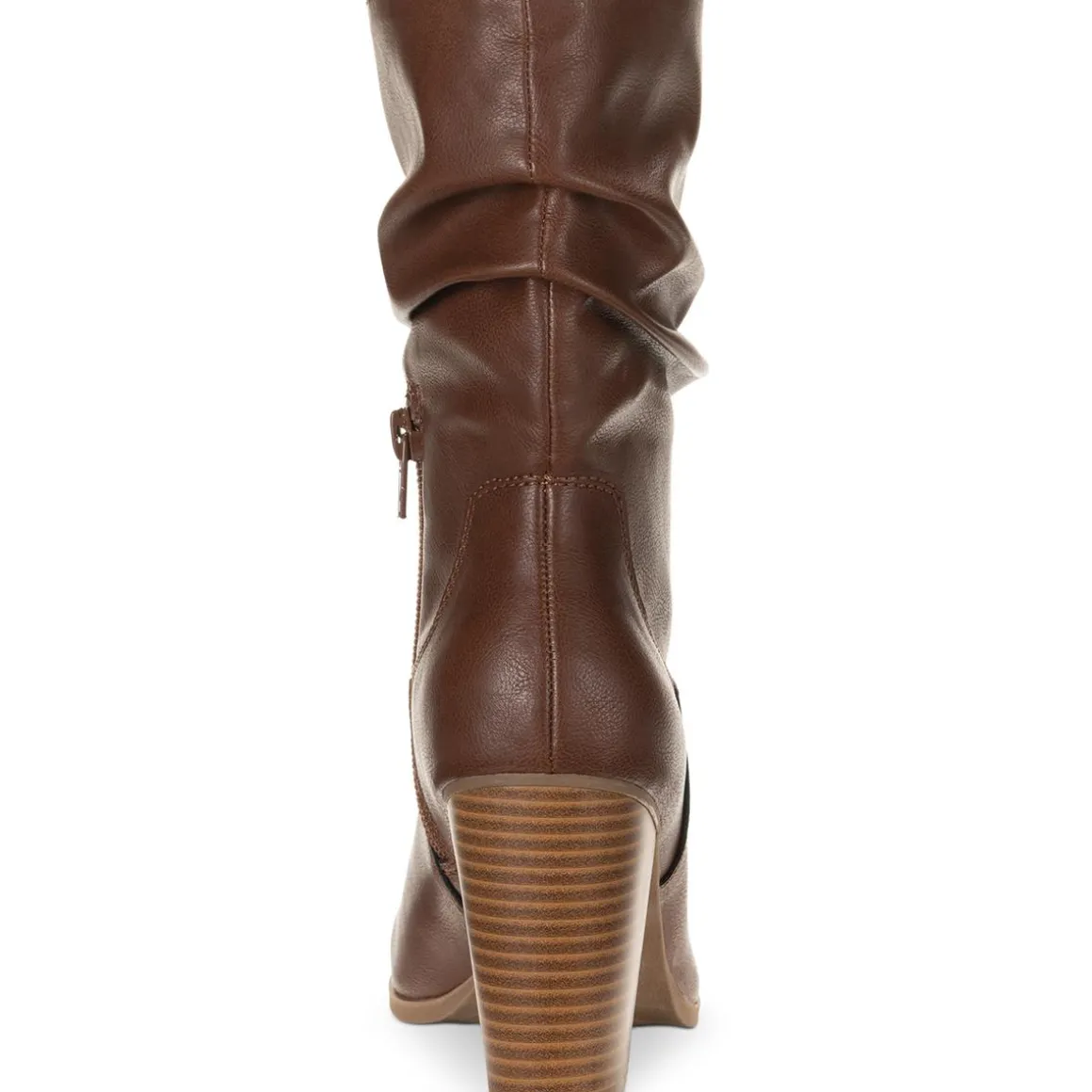 Saraa Slouch Faux Leather Mid-Calf Boots