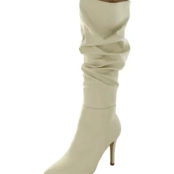 Sarie Faux Leather Slouchy Knee-High Boots